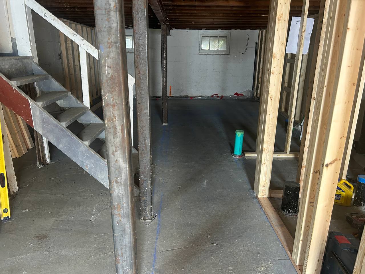 basement floor demolition